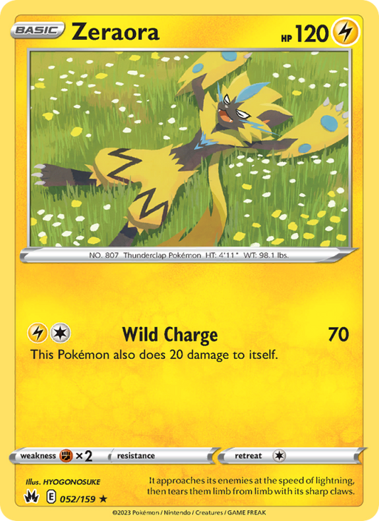 CRZ Crown Zenith 052/230 Zeraora (Rare - reverse)