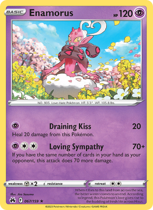CRZ Crown Zenith 067/230 Enamorus (Rare - reverse)