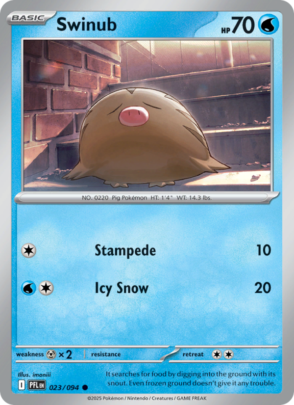 PFL Phantasmal Flames 023/130 Swinub (Common - normal)