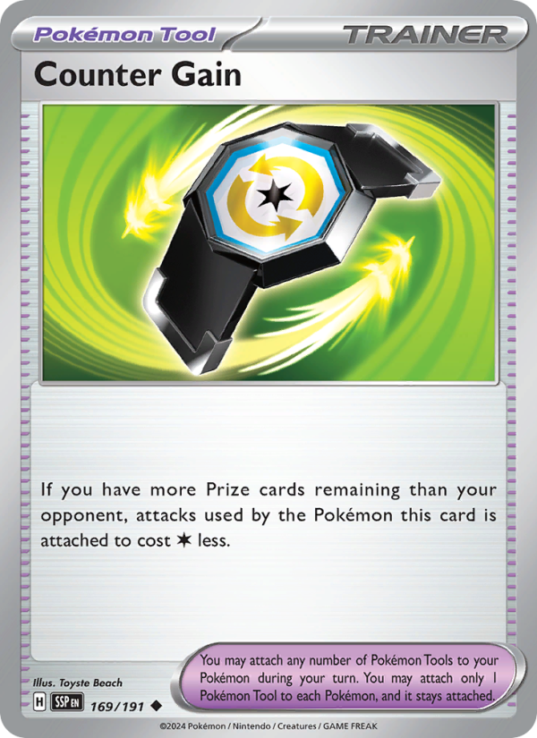 SSP Surging Sparks 169/252 Counter Gain (Uncommon - normal)