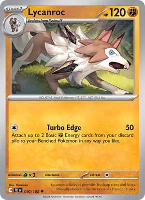 TEF Temporal Forces 090/218 Lycanroc (Uncommon - reverse)