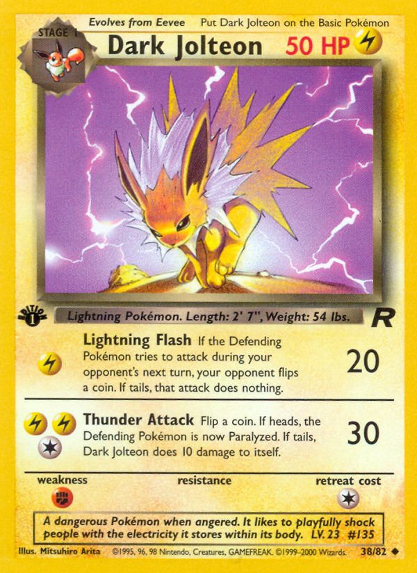 RO Team Rocket 38/83 Dark Jolteon (Uncommon - normal)