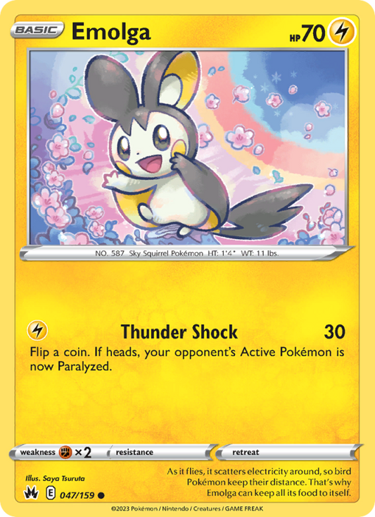 CRZ Crown Zenith 047/230 Emolga (Common - reverse)