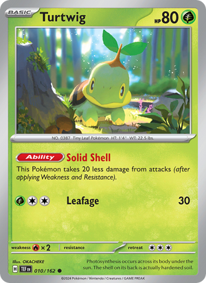 TEF Temporal Forces 010/218 Turtwig (Common - normal)