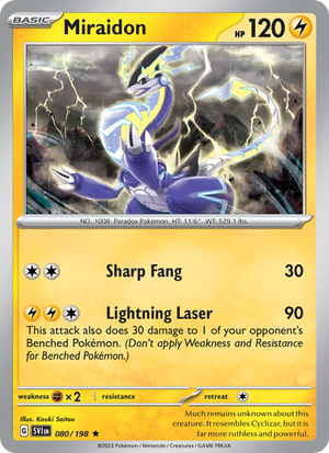 SV Scarlet & Violet 080/258 Miraidon (Rare - holo)