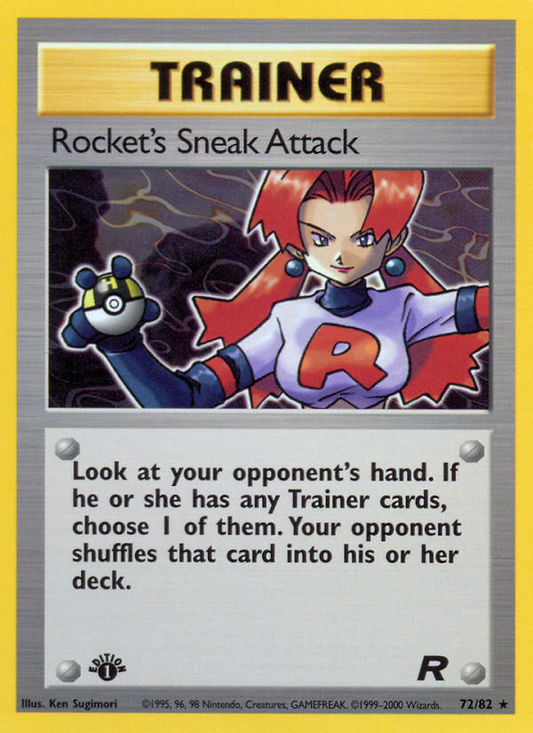 RO Team Rocket 72/83 Rocket's Sneak Attack (Rare - normal-1st-edition)
