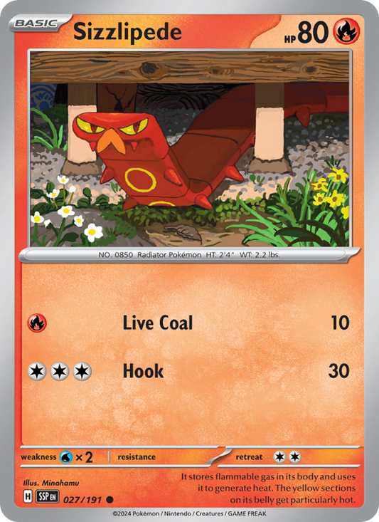 SSP Surging Sparks 027/252 Sizzlipede (Common - normal)