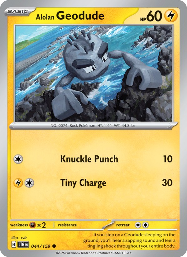JTG Journey Together 044/190 Alolan Geodude (Common - normal)