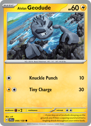JTG Journey Together 044/190 Alolan Geodude (Common - normal)