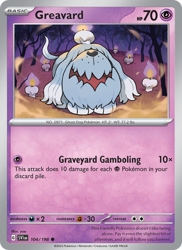 SV Scarlet & Violet 104/258 Greavard (Common - normal)