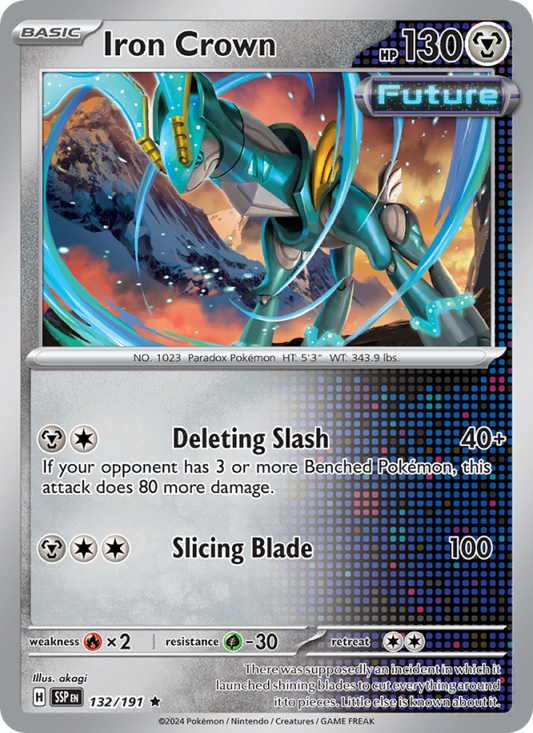 SSP Surging Sparks 132/252 Iron Crown (Rare - reverse)