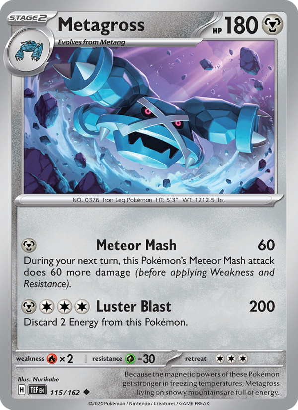 TEF Temporal Forces 115/218 Metagross (Uncommon - reverse)