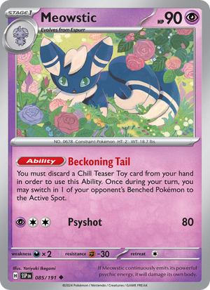 SSP Surging Sparks 085/252 Meowstic (Uncommon - reverse)