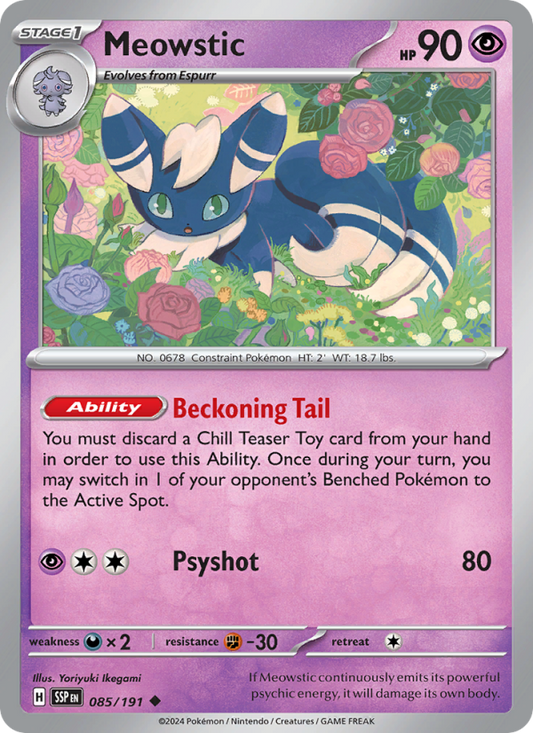 SSP Surging Sparks 085/252 Meowstic (Uncommon - reverse)