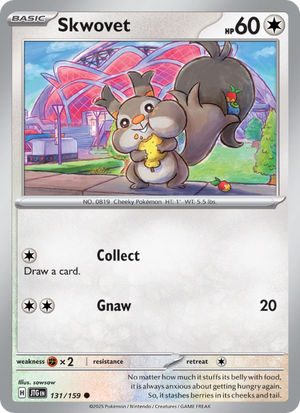 JTG Journey Together 131/190 Skwovet (Common - reverse)