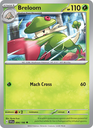 SV Scarlet & Violet 004/258 Breloom (Uncommon - normal)