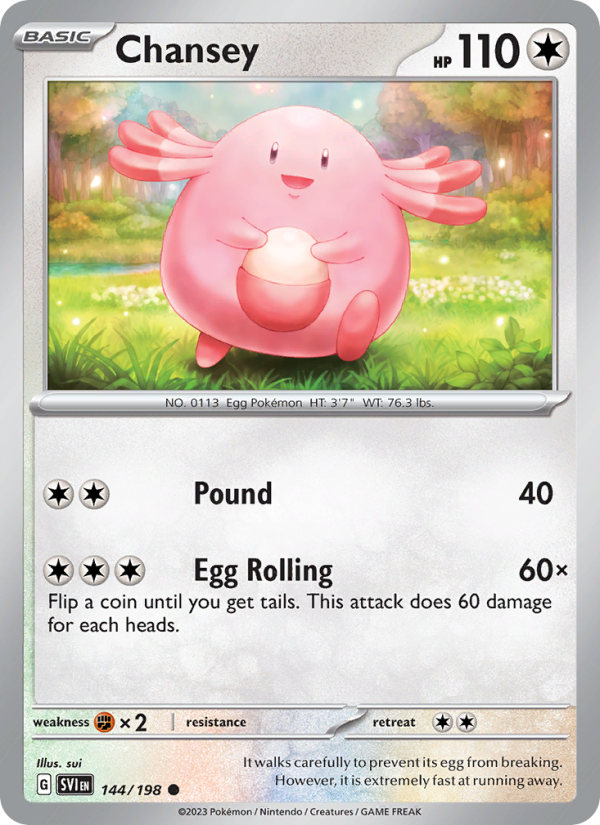 SV Scarlet & Violet 144/258 Chansey (Common - reverse)