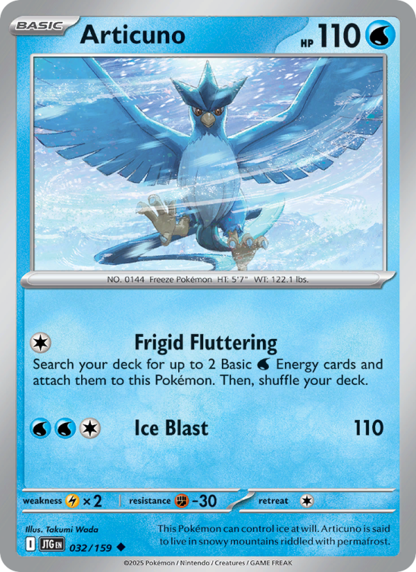 JTG Journey Together 032/190 Articuno (Uncommon - normal)