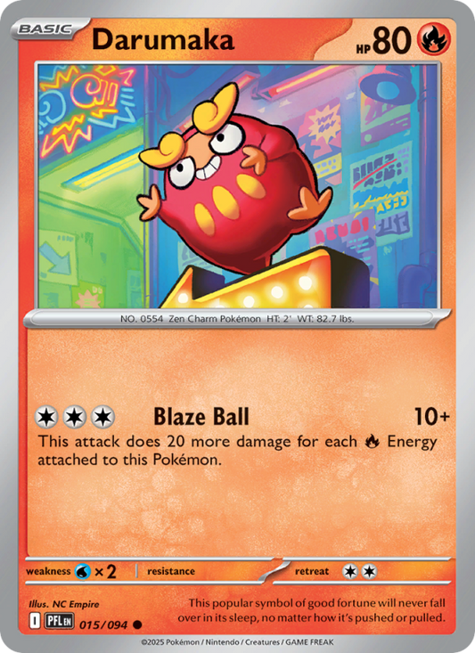 PFL Phantasmal Flames 015/130 Darumaka (Common - reverse)