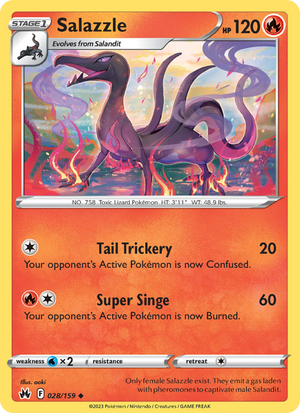 CRZ Crown Zenith 028/230 Salazzle (Uncommon - normal)