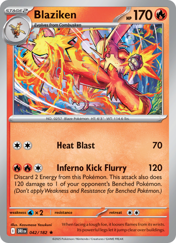 DRI Destined Rivals 042/244 Blaziken (Rare - holo)