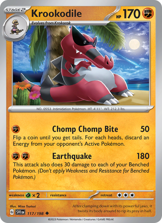 SV Scarlet & Violet 117/258 Krookodile (Uncommon - normal)