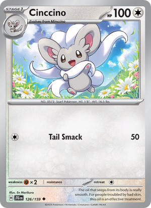 JTG Journey Together 126/190 Cinccino (Uncommon - reverse)