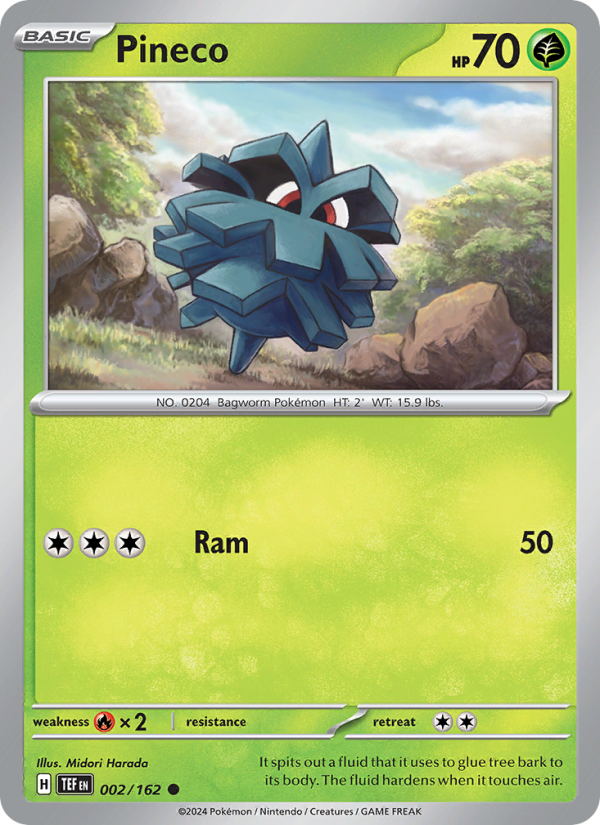 TEF Temporal Forces 002/218 Pineco (Common - reverse)