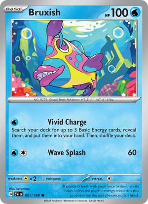 SV Scarlet & Violet 051/258 Bruxish (Common - reverse)