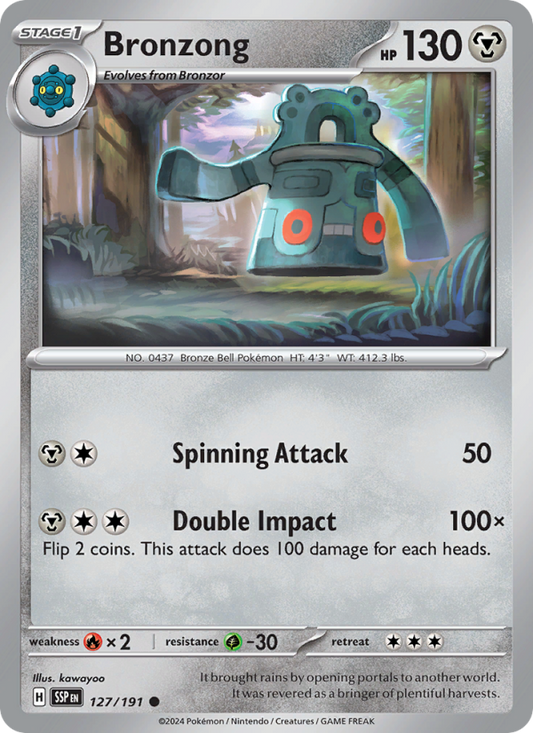 SSP Surging Sparks 127/252 Bronzong (Common - reverse)