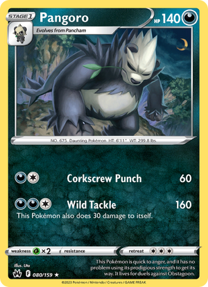 CRZ Crown Zenith 080/230 Pangoro (Rare - normal)