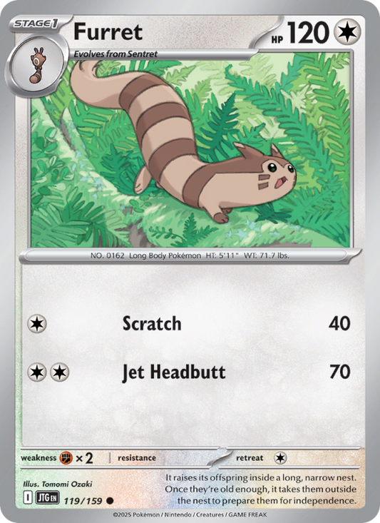 JTG Journey Together 119/190 Furret (Common - normal)