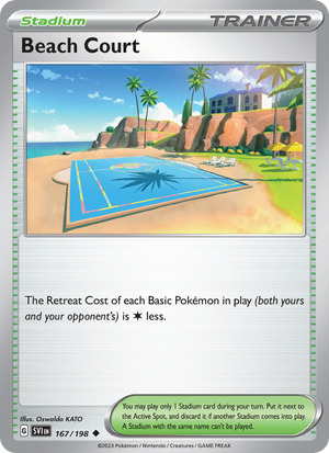 SV Scarlet & Violet 167/258 Beach Court (Uncommon - normal)