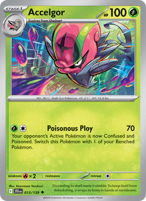 JTG Journey Together 013/190 Accelgor (Uncommon - normal)