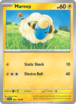 SV Scarlet & Violet 066/258 Mareep (Common - reverse)