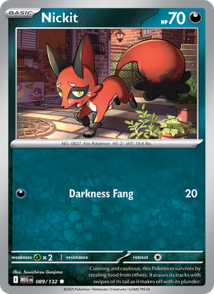 MEG Mega Evolution 089/188 Nickit (Common - reverse)