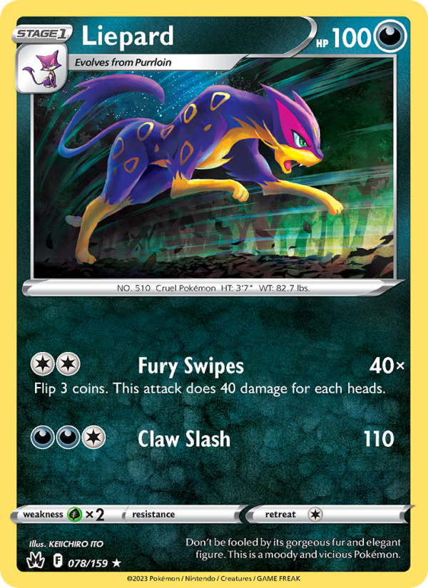 CRZ Crown Zenith 078/230 Liepard (Rare - reverse)