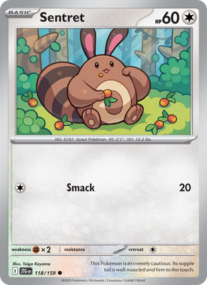 JTG Journey Together 118/190 Sentret (Common - reverse)