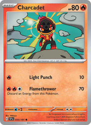 SSP Surging Sparks 033/252 Charcadet (Common - reverse)