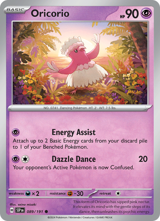 SSP Surging Sparks 089/252 Oricorio (Common - reverse)