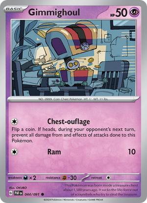 PAF Paldean Fates 044/245 Gimmighoul (Common - normal)