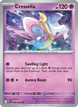 PFL Phantasmal Flames 039/130 Cresselia (Uncommon - reverse)