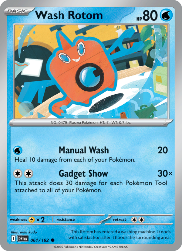 DRI Destined Rivals 061/244 Wash Rotom (Common - reverse)