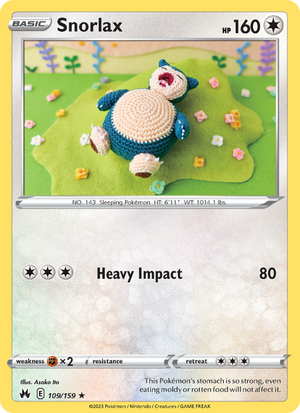 CRZ Crown Zenith 109/230 Snorlax (Rare - normal)