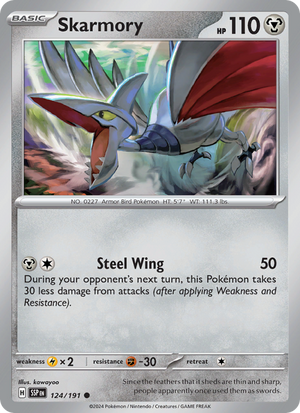 SSP Surging Sparks 124/252 Skarmory (Common - reverse)