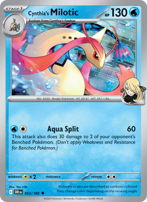 DRI Destined Rivals 053/244 Cynthia's Milotic (Uncommon - normal)