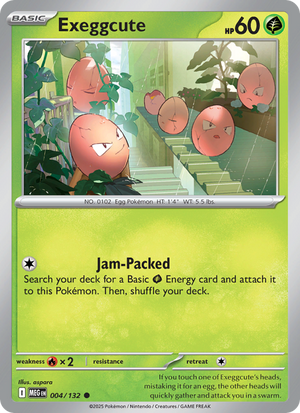 MEG Mega Evolution 004/188 Exeggcute (Common - holo)