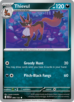 MEG Mega Evolution 090/188 Thievul (Common - reverse)