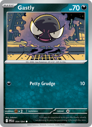 PFL Phantasmal Flames 054/130 Gastly (Common - holo)