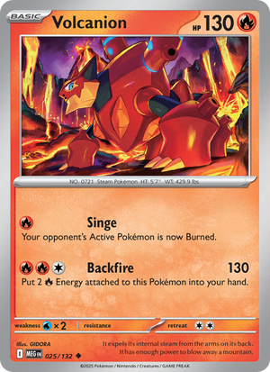 MEG Mega Evolution 025/188 Volcanion (Uncommon - reverse)